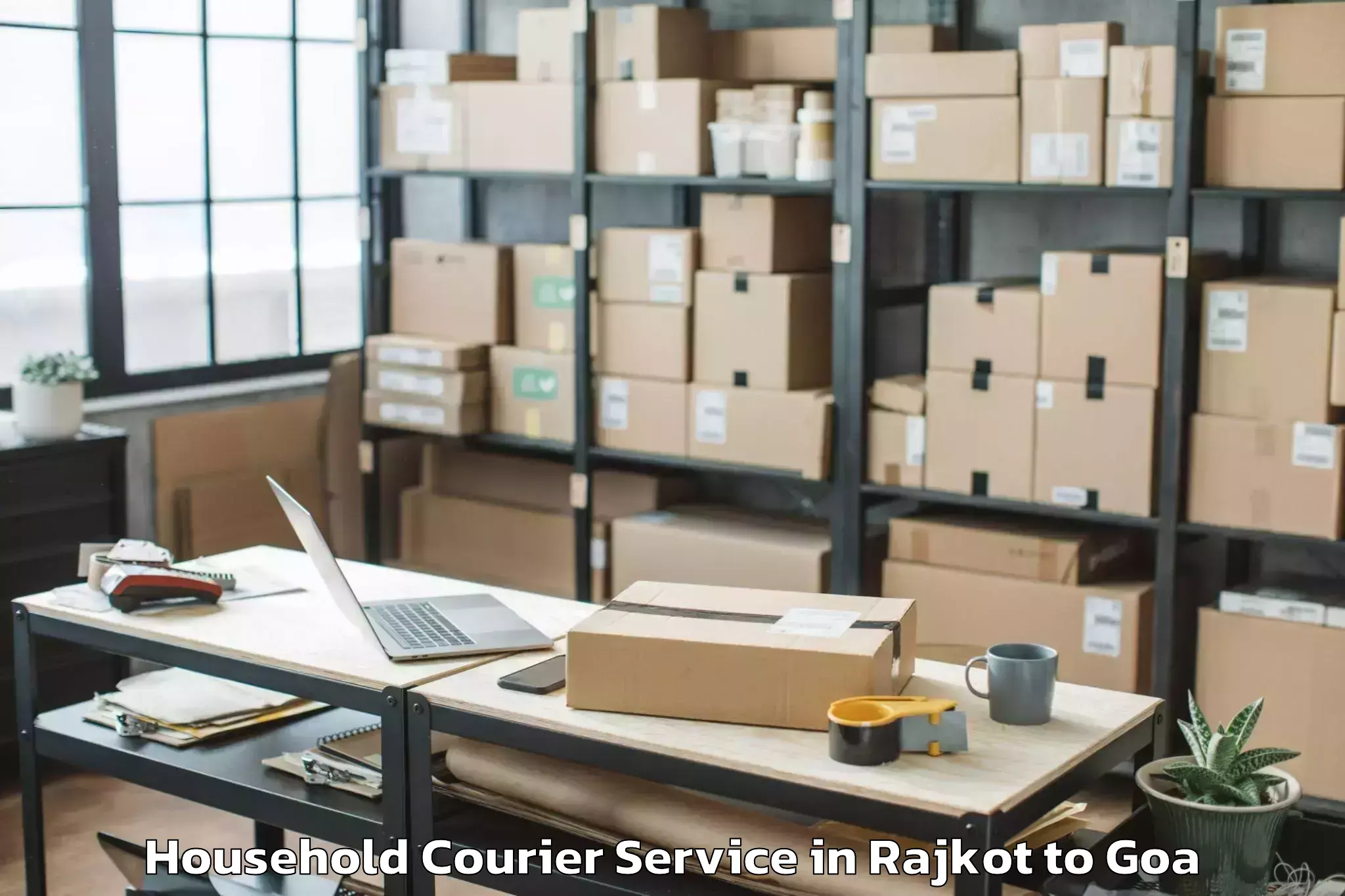 Book Rajkot to Panaji Household Courier Online